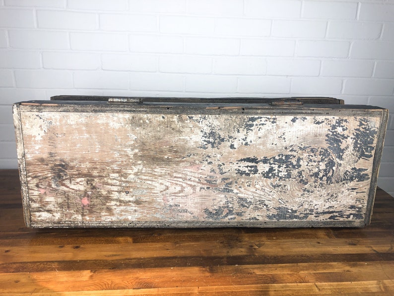 3 Feet Wide Large Black Wood Box With Hinged Lid Authentic Etsy