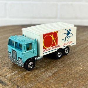 1979 Vintage Hot Wheels Ocean Pacific Delivery Truck Diecast 1970s Metal Car Toy Diecast Toys OP Surfwear