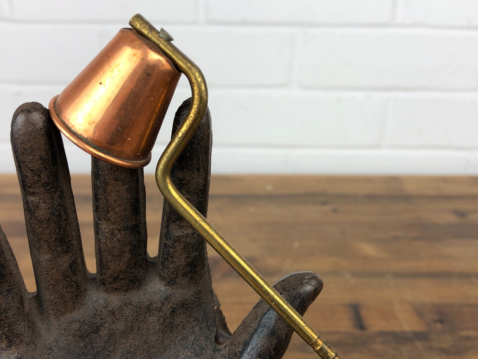 Vintage Brass and Copper Candle Snuffer with Copper Hood and Etsy