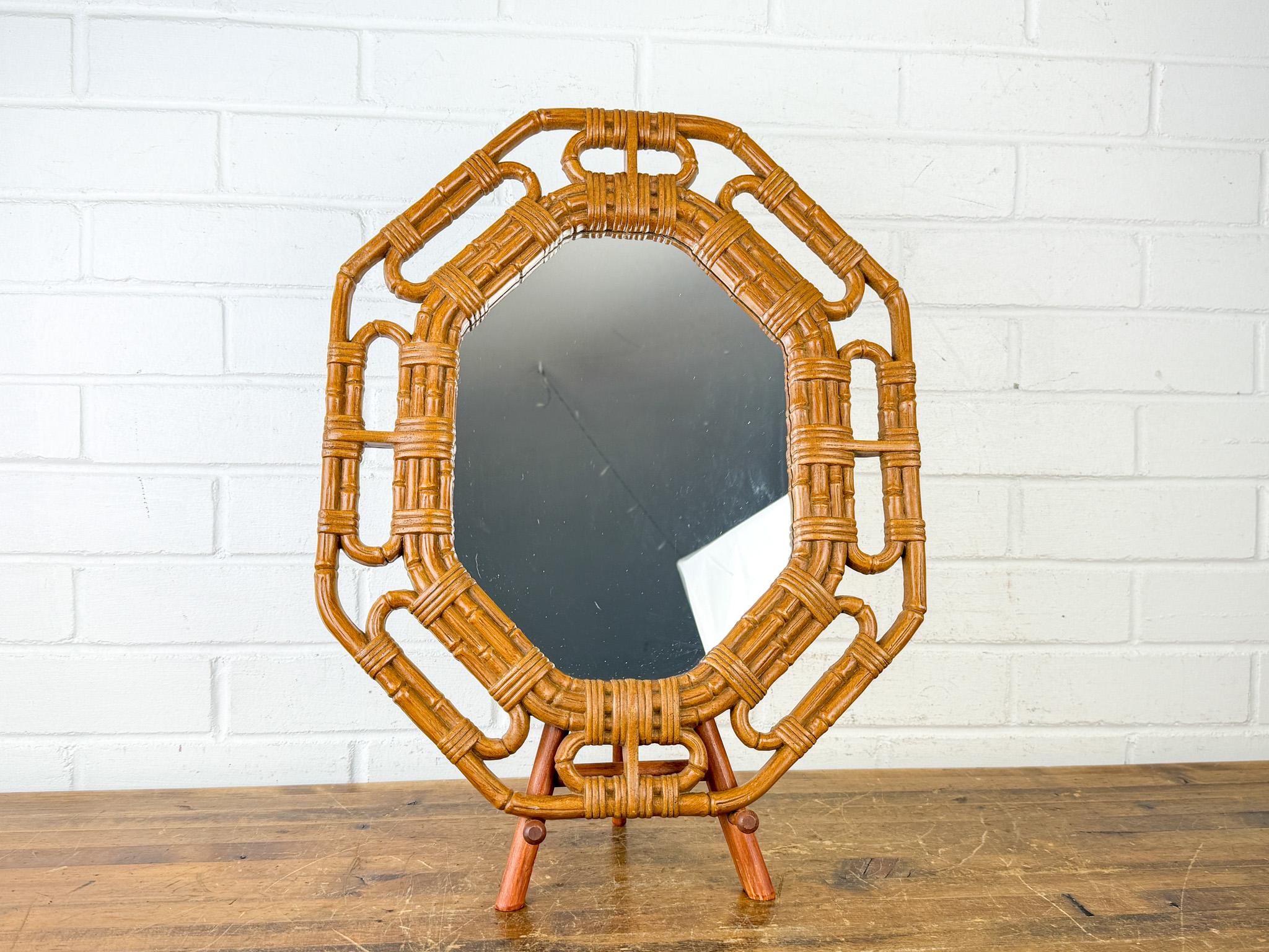 Vintage Octagonal Mirror - Etsy