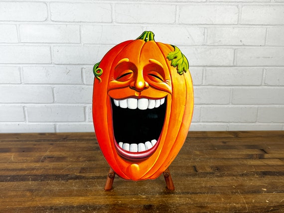 Vintage Jack O Lantern Scary Pumpkin Face Funny Halloween T Shirt