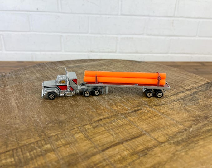 Vintage Road Champs Silver Mack Semi Truck With Trailer Mighty Macks ...