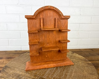 Vintage Resin Curio Display Shelf Miniature Shelf Crystal Display