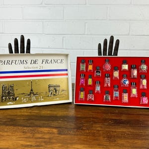 21 Vintage Parfums de France Perfume Bottles Tiny Bottle Collection Selection 21 Small Perfume Bottles