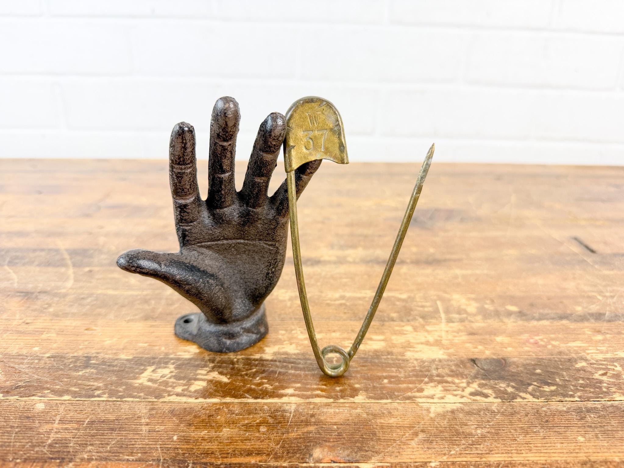 Vintage Brass Jumbo Safety Pin #37 | KI Safety Pin | Industrial
