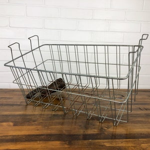 Rectangle Wire Basket with Handles, Real Vintage