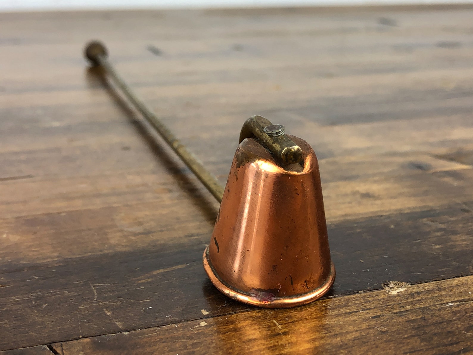 Vintage Brass and Copper Candle Snuffer with Copper Hood and Etsy