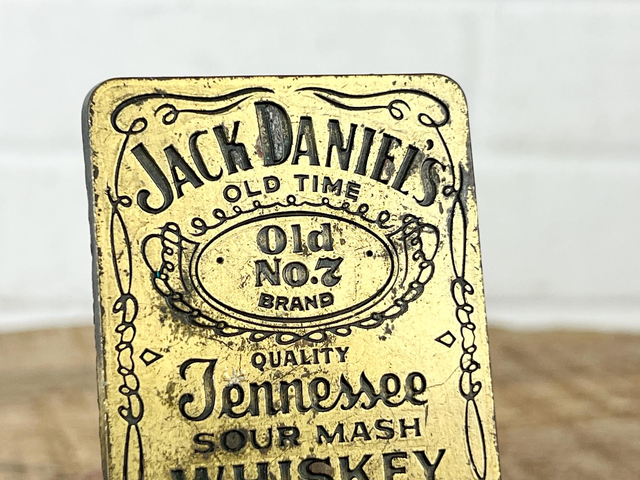 Vintage Jack Daniel's Tennessee Whiskey Belt Buckle | Gold Tone
