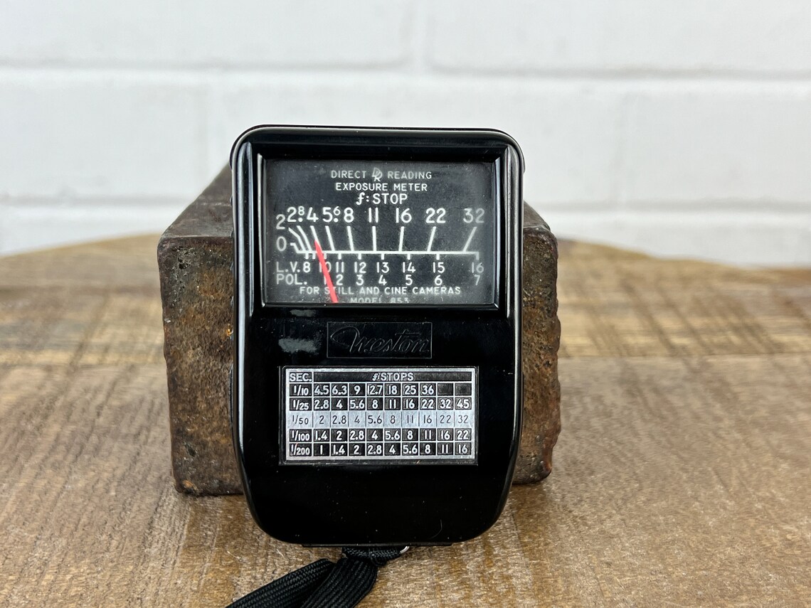 Vintage Weston Light Meter With Leather Case and Strap Model Etsy