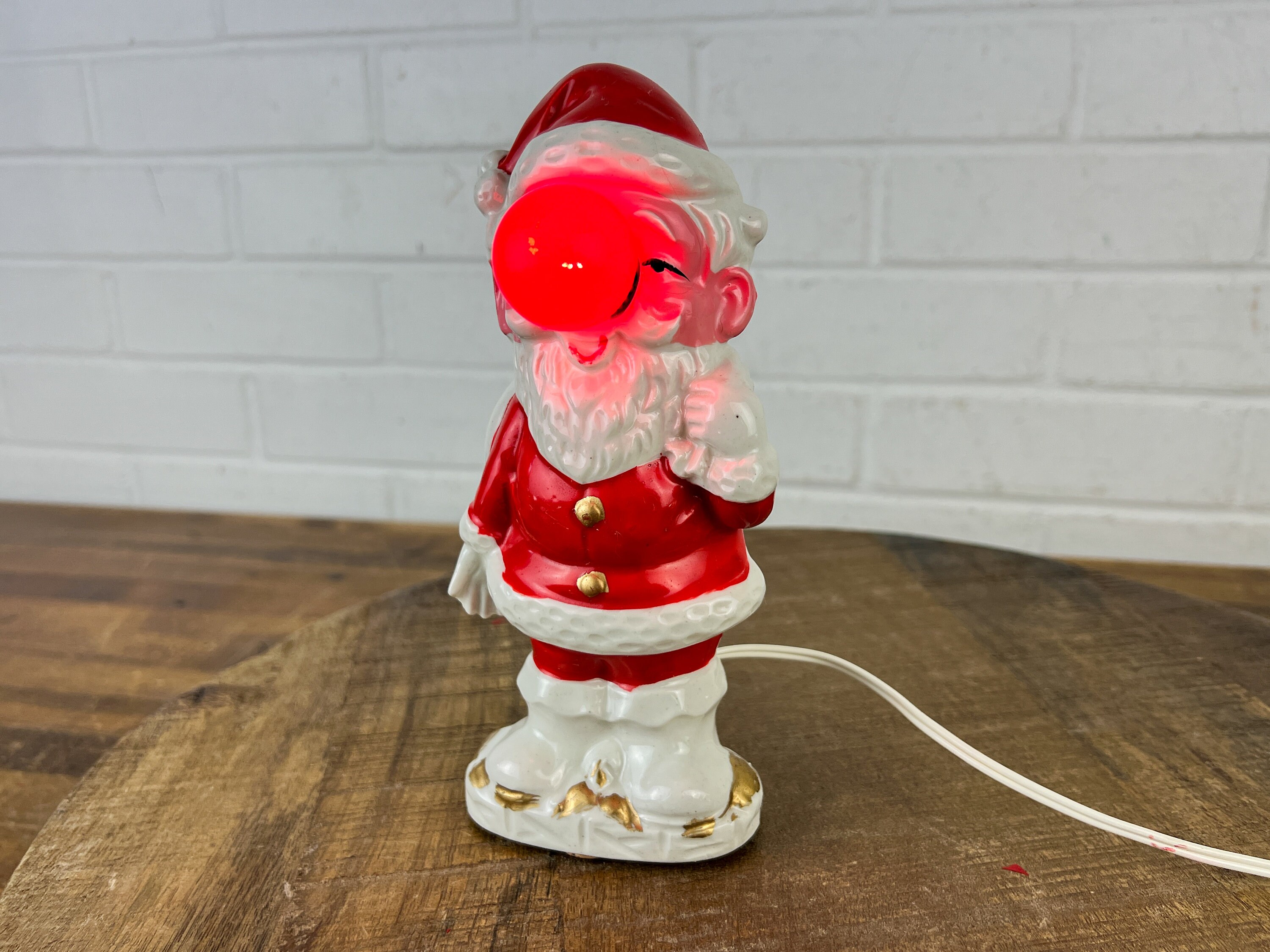 Ceramic Santa Light - Etsy Ceramic Santa Light - Etsy