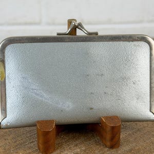 Vintage Austrian Manicure Set 1950s | Silver Leather Kiss Clasp Case | Red Velvet Grooming Kit | Travel Nail Care Set | Made Austria Germany image 13