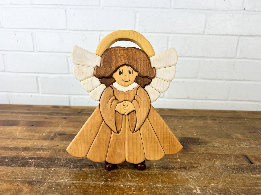 Spiral (Ensalved Angel) 40x59cm MDF Wooden Wall Art Print