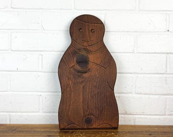 Vintage Habersham Plantation Wooden Gingerbread Man – Signed Folk Art Decor