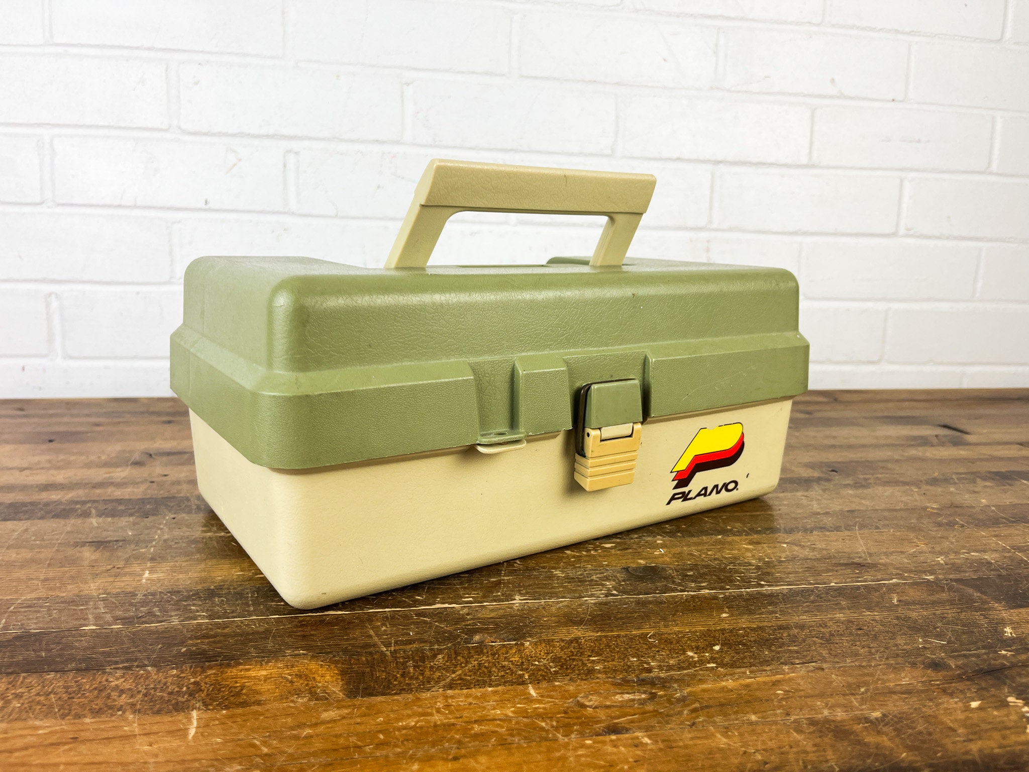 Plastic Plano Tackle Box with Shelf Authentic Vintage