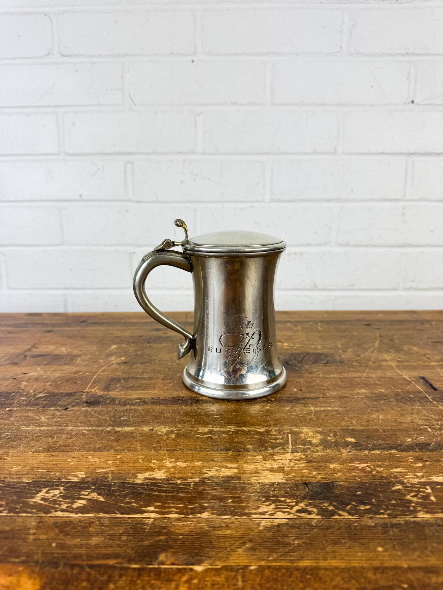 Vintage 2003 Budweiser Pewter Stein | Anheuser Busch Beer Tankard