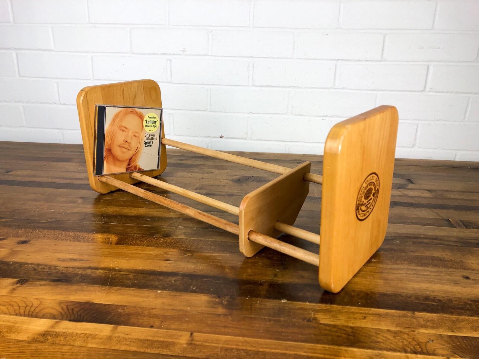 Vintage Wood Compact Disc Holder from Napa Valley Box Company Etsy