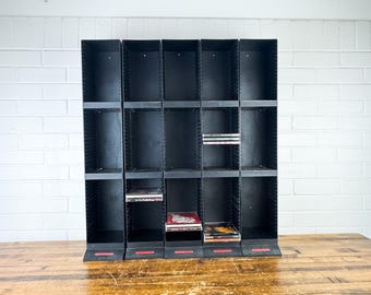 Vintage Laserline CD Storage Rack – 90-CD Black Wall Mount or