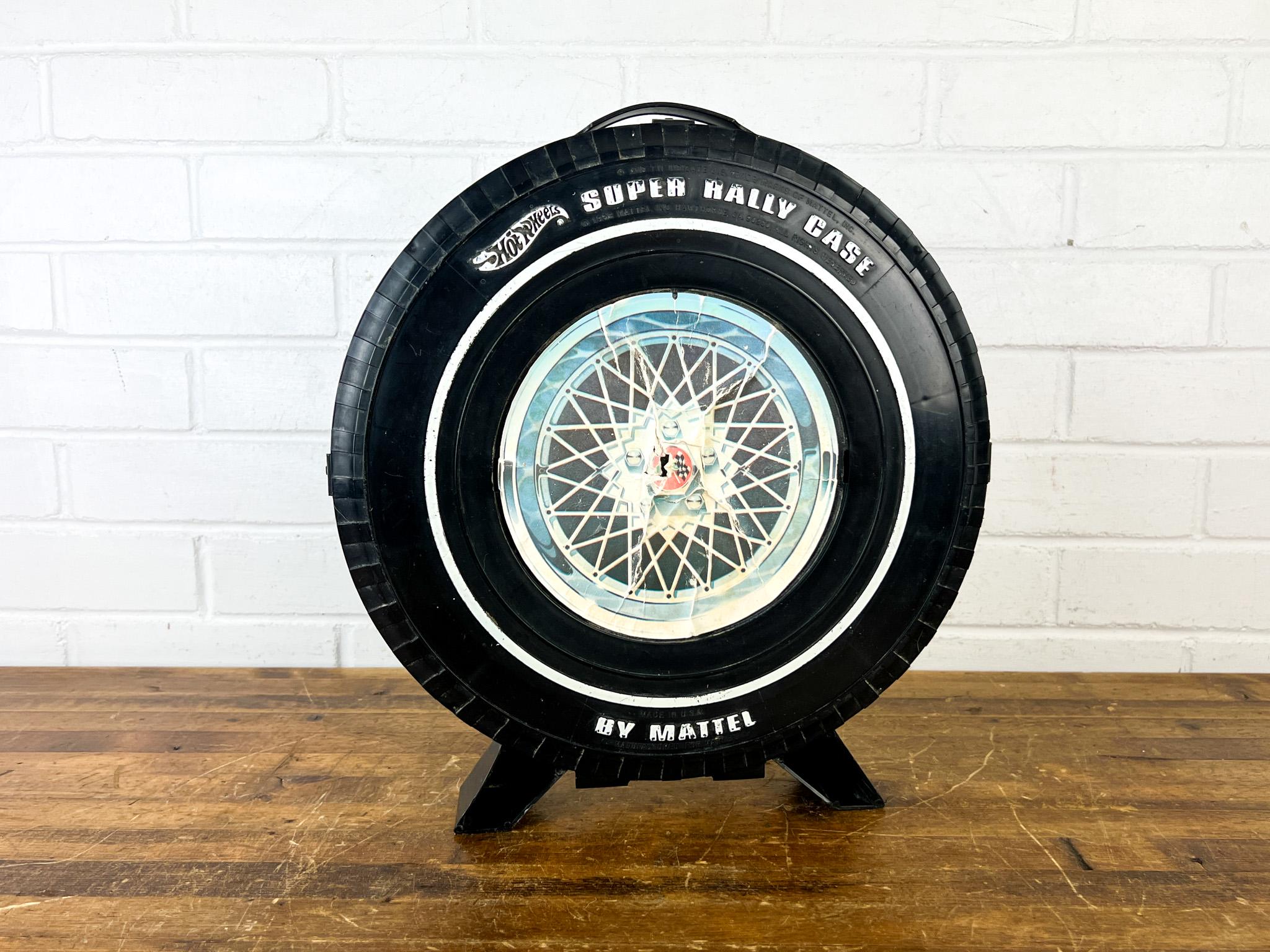 1968 Hot Wheels Super Rally Case by Mattel – Vintage Tire-shaped