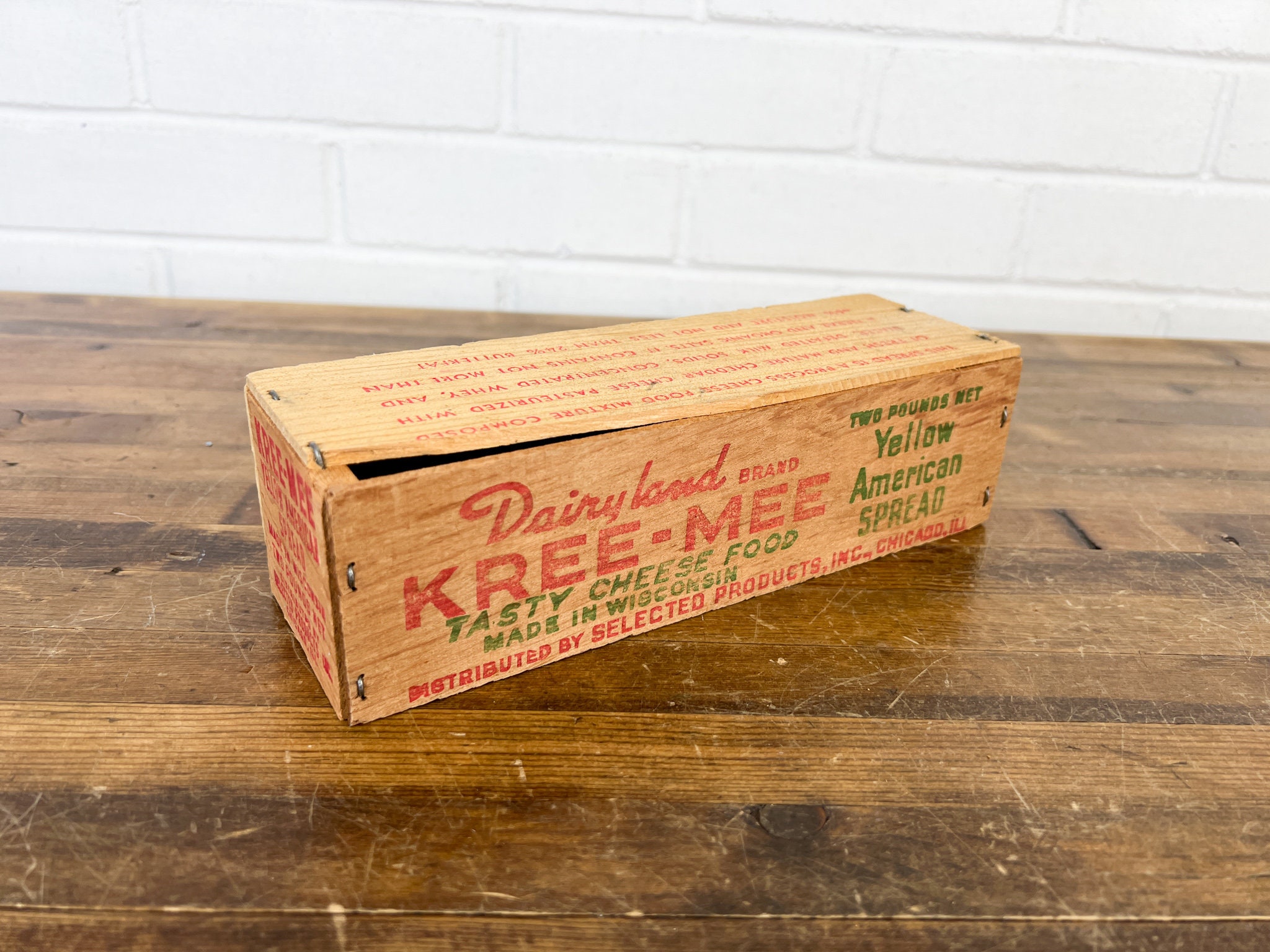Vintage Cheese Box: Small Brown Wood, Rustic Christmas Decor - Etsy