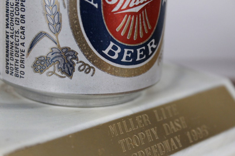 Download Funny Retro Beer Drinking Competition Trophy Vintage Miller Lite Beer Can Trophy With Winged Woman Art Collectibles Memorabilia Kientructhanhdat Com