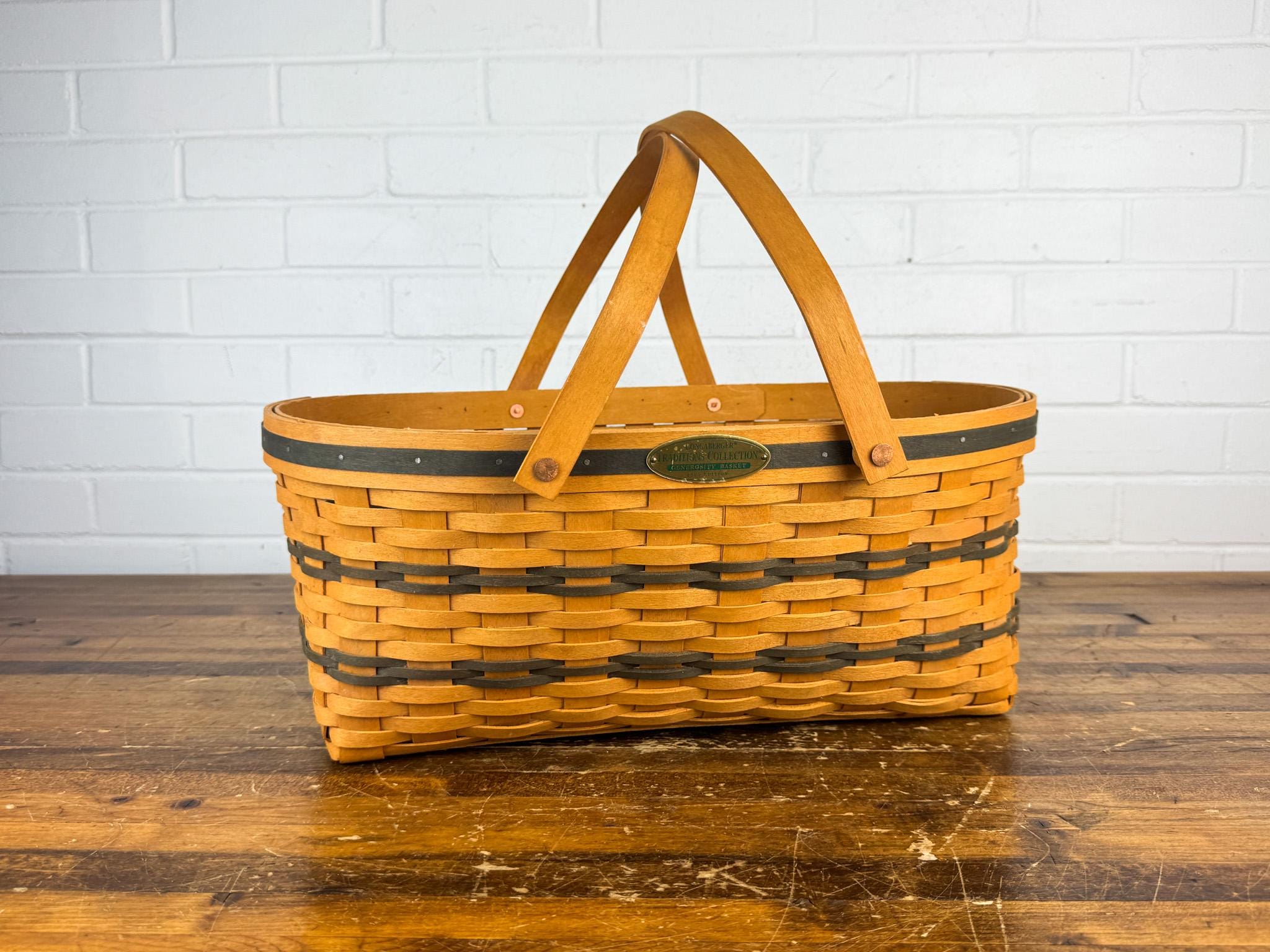 Large Longaberger Basket No Handles - Etsy