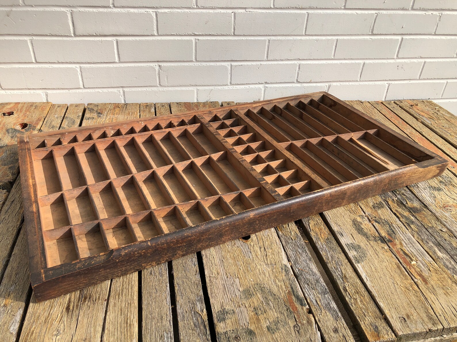 Large Vintage Wooden Printers Tray No Handle 71 Slots 32 by 17 Etsy