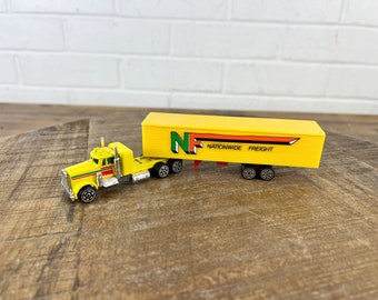 Camión amarillo de metal fundido a presión Kidco de 1979: juguete vintage de metal