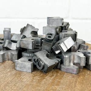 4 Pounds Vintage Metal Letterpress Number Blocks 72 Point Girder Heavy Numbers 1 through 10 Newspaper Type Print Set Metal Salvage Dollar