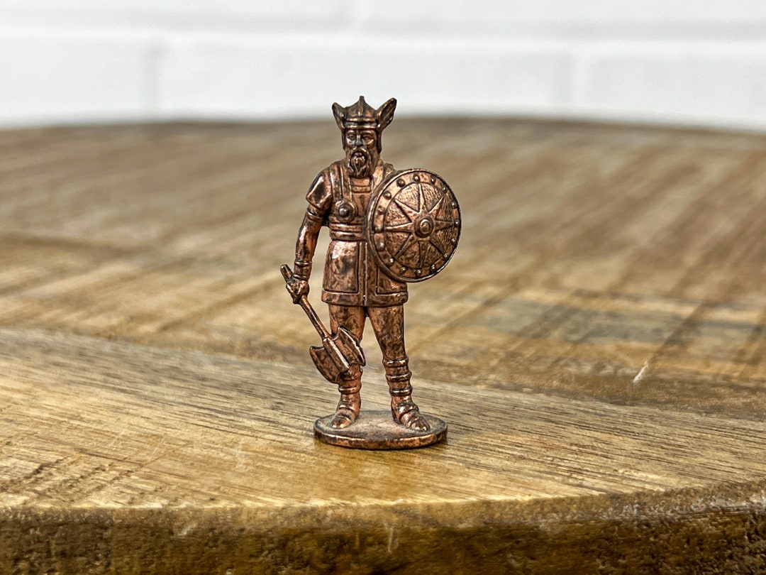 70s Miniature Viking Warrior Figurine Vintage Viking With Etsy