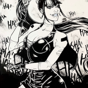 Punchline DC Comic Fan Art Original Artwork