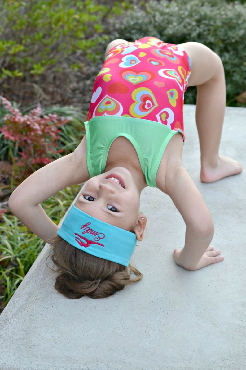 Gymnastics Accessories Gymnastics Embroidered Headband Etsy