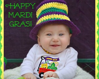 Mardi Gras Beanie, Mardi Gras Costume, Carnival Hat, Baby Shower Gifts, Photo Props, Halloween Costume