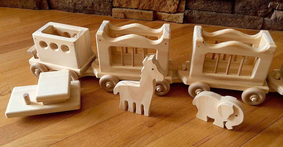 Handmade Wooden circus Train Toy | Etsy
