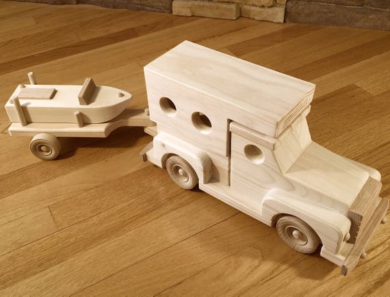 wooden pickup truck toy