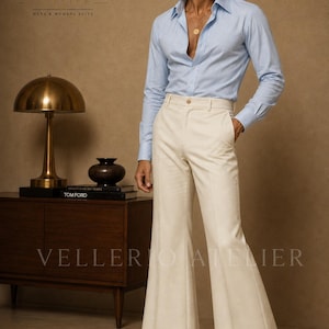 Vintage 70s Linen Trousers - Etsy Australia