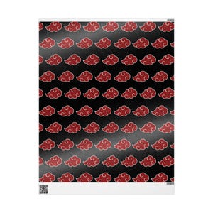 Papel de regalo de Naruto Akatsuki, papel de regalo de Navidad de anime, papel de embalaje para regalos de fans de los ninjas imagen 6