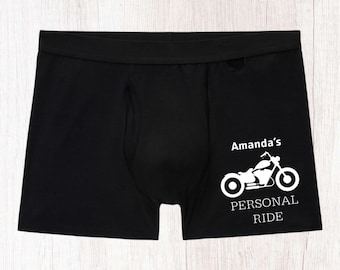 Funny Personalised Boxers : Personal Ride, Motor Bike