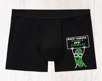Funny Personalised Pickle Boxers : Tickle My Pickle