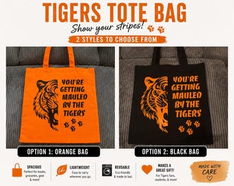Getting Mauled By The Tigers Tote Bag