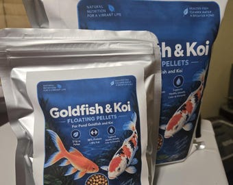 Goldfish & Koi Food, 3/16-Inch (4.8 mm) Floating Pellets | FinNaturals