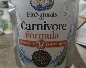 Carnivore Fish Food, 1.2 mm Small Sinking Pellets | FinNaturals