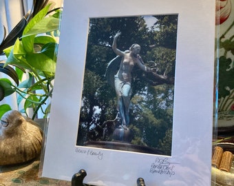Audubon Fountain Matted and Signed Art
