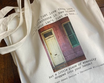 French Quarter Streetcar Named Desire Reusable Tote