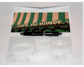 Cafe du Monde Flat Long Note Cards