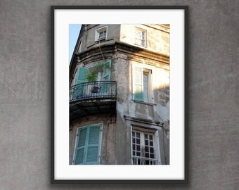 Historic French Quarter Building Photograph