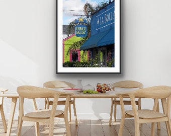 French Bakery Photograph - French Bakery Sign Art - Blue and Yellow Print - New Orleans Photo - theRDBcollection - Renee Dent Blankenship