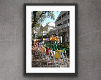 Mardi Gras Ladders Photo - New Orleans