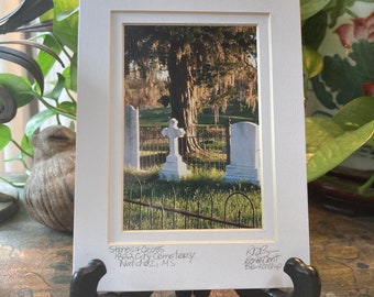 Natchez Cemetery Matted and Signed Art