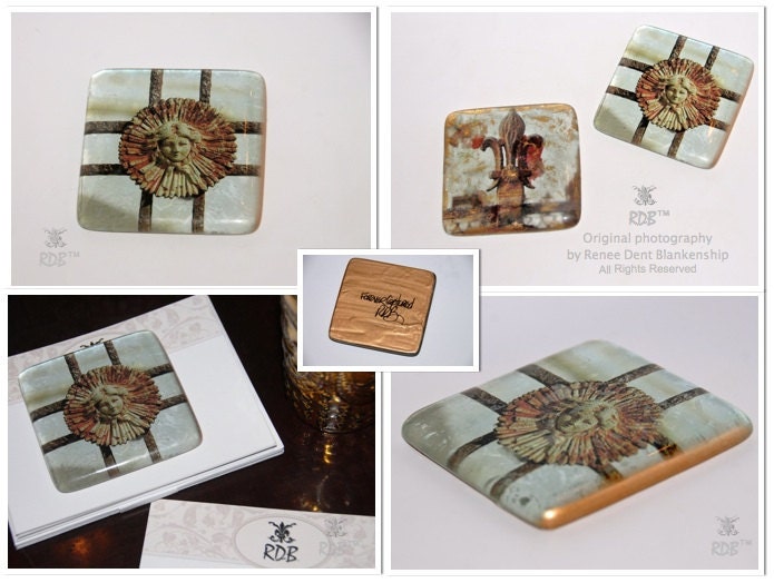 New Orleans Art Glass Rosette Paperweight Eternal Beauty theRDBcollection