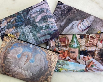 New Orleans Zippered Small Pouches - Choice of Four